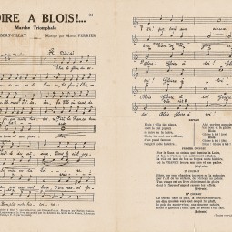 Chanson "Gloire  Blois" (1926). AM Blois, 1 Z 127.