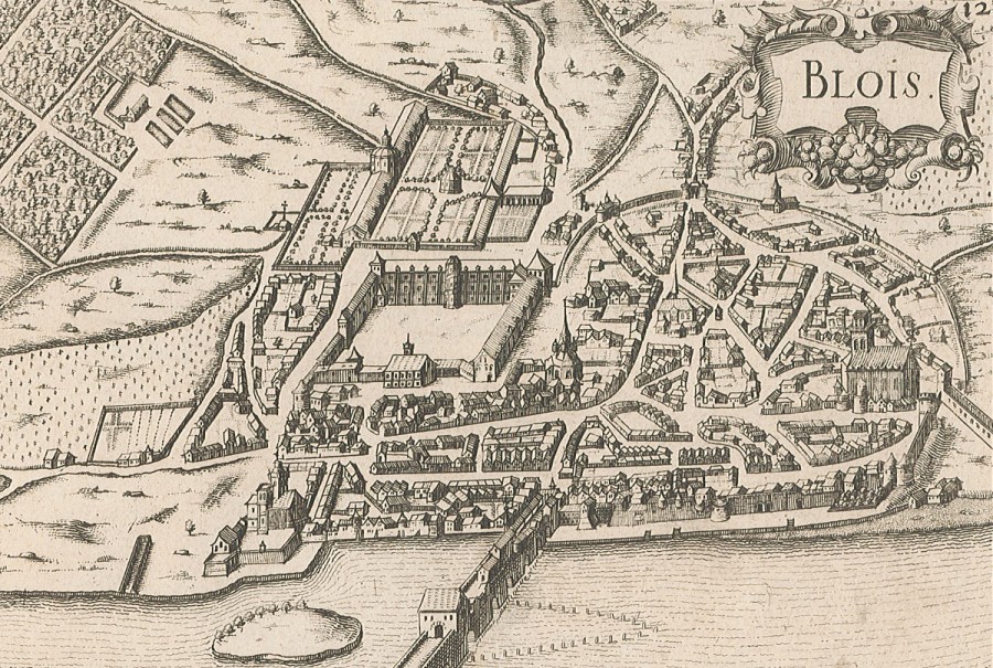 Vue cavalire de Blois par Tassin en 1634 (AM Blois, non cot)