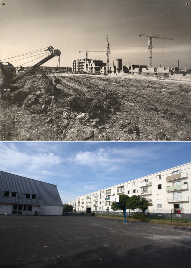 Immeubles de lavenue de France (vers 1961 / 2013).