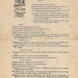 Chanson "Gloire  Blois" (1926). AM Blois, 1 Z 127.