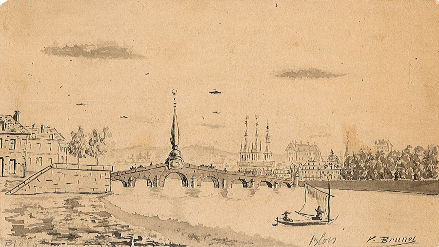 Le pont Jacques-Gabriel (XIXe sicle)