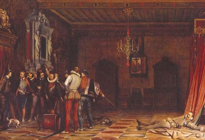 Assassinat du duc de Guise. Paul Delaroche, Muse Cond. (AM Blois 5 Fi 170)