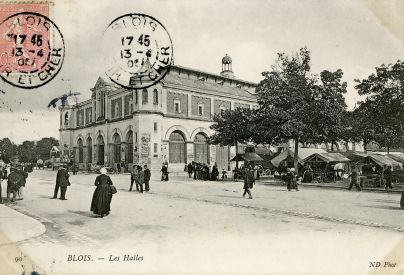 Les halles, dbut XXe sicle (AM Blois, 5 Fi 665)