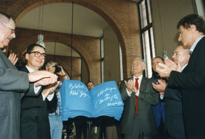 Inauguration de la bibliothque Abb-Grgoire et de la bibliothque universitaire le 21 septembre 1997 (Ville de Blois)