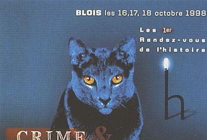 Affiche de la premire dition des Rendez-vous de l'histoire en 1998 (Ville de Blois)