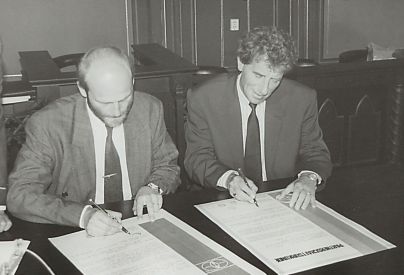 1990 - Protocole de jumelage / Partnerschaftsurkunde