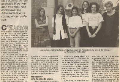 1994-1996 - Premiers jobs dt / Erste Sommerjobs