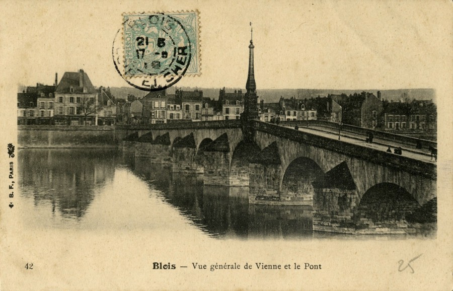 Vue gnrale de Vienne et le pont