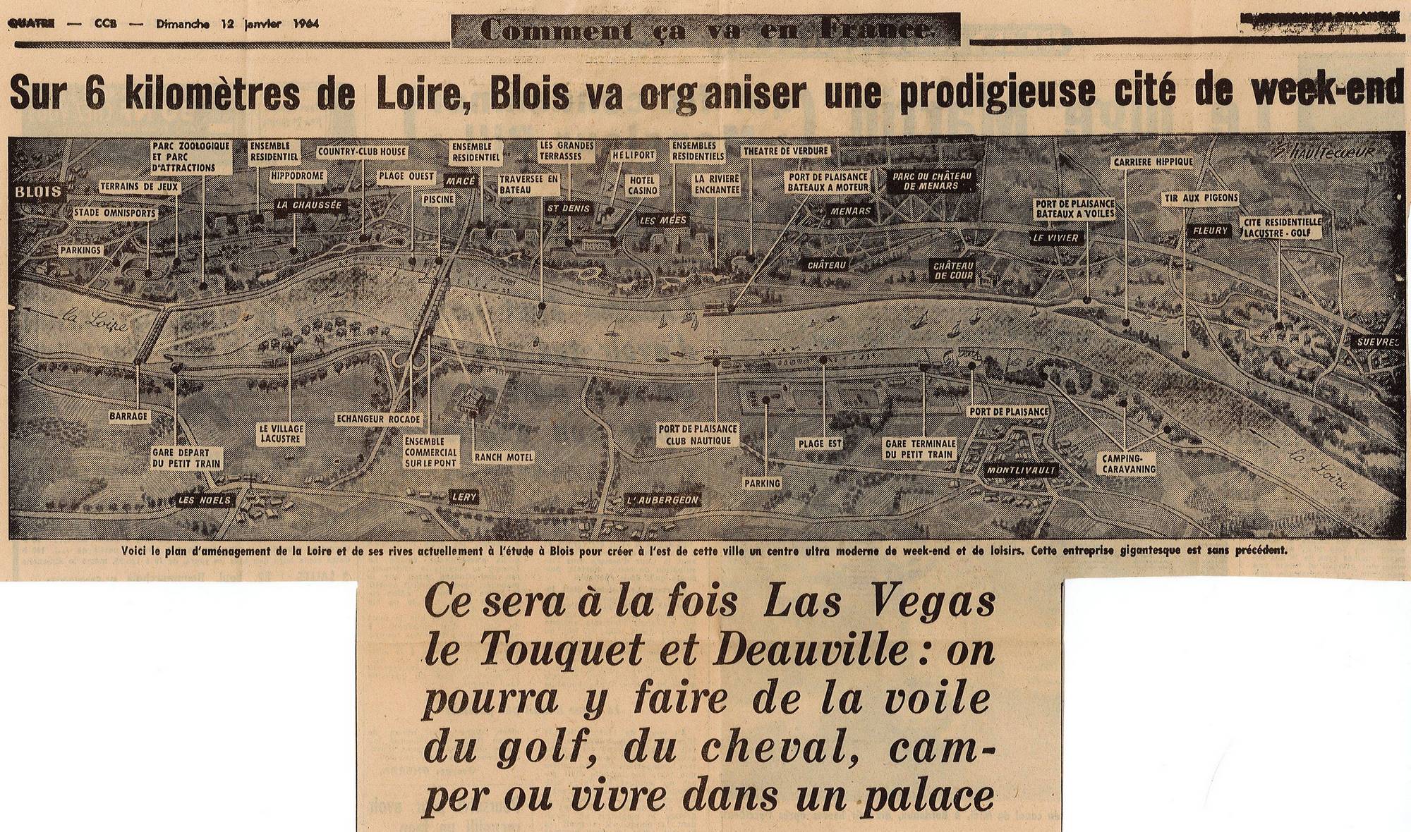 Le Journal du Dimanche du 12 janvier 1964 / Archives municipales de Blois, nc.