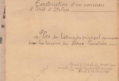 Projet de haras national, enclos des Lices, pr�s du ch�teau, 15 mai 1876. � Architecte�: Jules de la Morandi�re. Archives d�partementales du Loir-et-Cher, 7 M 107.