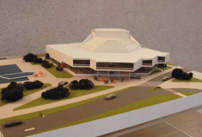 Projet de centre d'animation culturelle, place Jean-Jaur�s, 1974-1975. � Architectes�: Aubry, Ferrieux et Denizot. Service Mutualis� des Archives de la ville de Blois, d'Agglopolys et du CIAS du Blaisois.