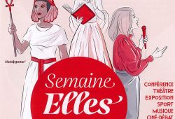 Flyer de la 16e �dition de la Semaine Elles. � Ville de Blois. Illustration : Pauline Torregrossa.