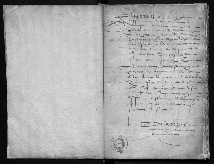 Inventaire des Archives de la ville de Blois de 1571. � Service mutualis� des Archives de la ville de Blois, d'Agglopolys et du CIAS du Blaisois, II 4.