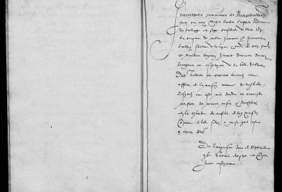 Inventaire des Archives de la ville de Blois de 1577. � Service mutualis� des Archives de la ville de Blois, d'Agglopolys et du CIAS du Blaisois, BB 6.