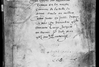 Registre des Assembl�es de 1574. � Service mutualis� des Archives de la ville de Blois, d'Agglopolys et du CIAS du Blaisois, BB 4.