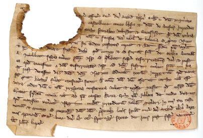 Charte du compte de Blois concernant le droit d'usage dans la for�t de Boulogne, 1276. � Service mutualis� des Archives de la ville de Blois, d'Agglopolys et du CIAS du Blaisois, 1Z20.