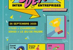 Affiche officielle des 30 ans du D�fi inter-entreprises, r�alis�e par la Direction de la Communication d'Agglopolys