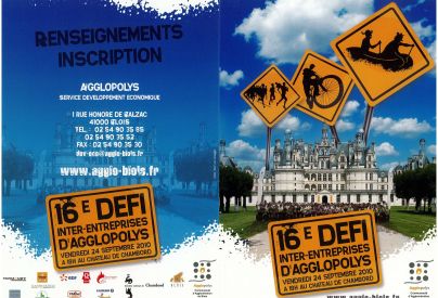 Programme du D�fi inter-entreprises 2010. � Service mutualis� des Archives de la Ville de Blois, d'Agglopolys et du CIAS du Blaisois. Cote 890W_7.