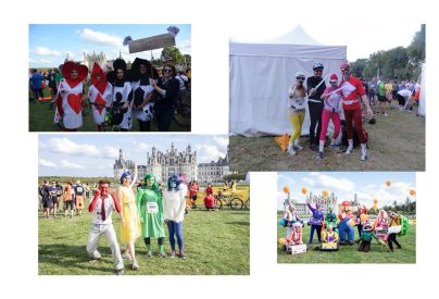 Photos de quelques �quipes aux d�guisements embl�matiques : les 4 Fantastiques (2024), Power Rangers (2Fi_2545), Vice-Versa et Super Mario (2024). � Service mutualis� des Archives et Direction de la Communication d'Agglopolys.