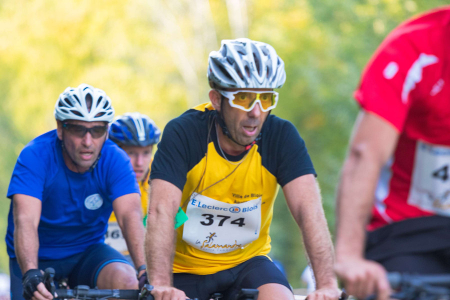 Cyrille LAMORT lors de la comp�tition de VTT au D�fi 2023. � Photo personnelle. 