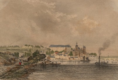 La rive droite de Blois vers 1850 (AD 41, 33 Fi 759)