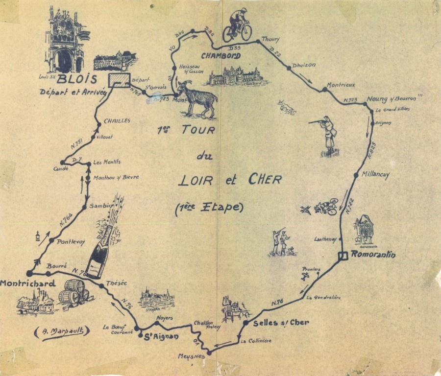 Tour du Loir-et-Cher - Parcours.