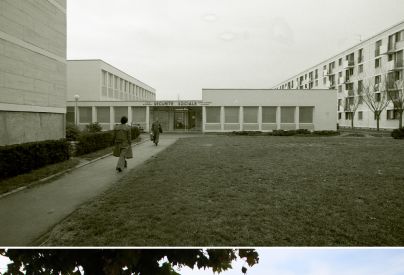 Sécurité sociale place René-Coty (fin des années 1970-années 1980 / 2013).