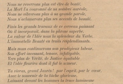 « A Jaurès » de F. Lambert.