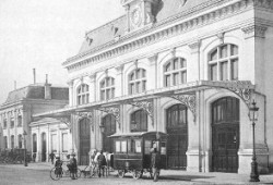 La gare (vers 1900).