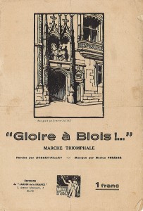 Chanson "Gloire à Blois" (1926). AM Blois, 1 Z 127.
