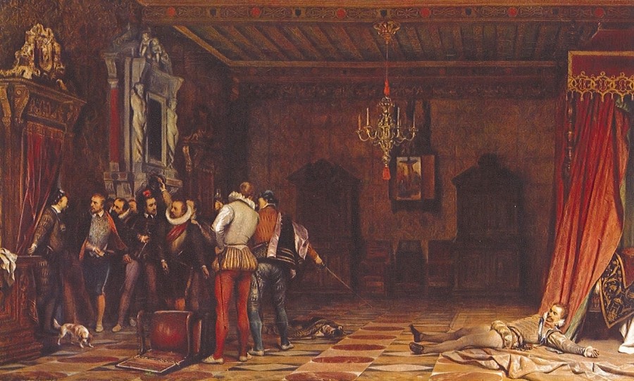 Assassinat du duc de Guise. Paul Delaroche, Musée Condé. (AM Blois 5 Fi 170)