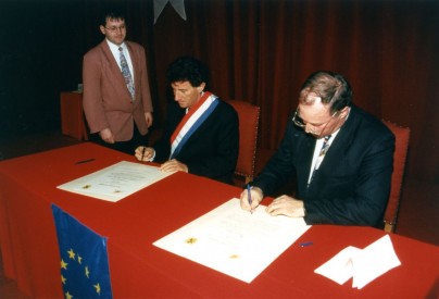 1995 - Protocole de jumelage / Partnerschaftsurkunde