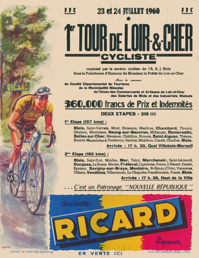 Affiche du premier Tour de Loir-&-Cher cycliste