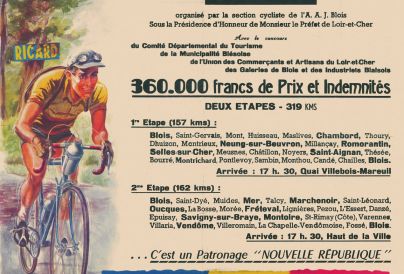 Affiche du premier Tour de Loir-&-Cher cycliste